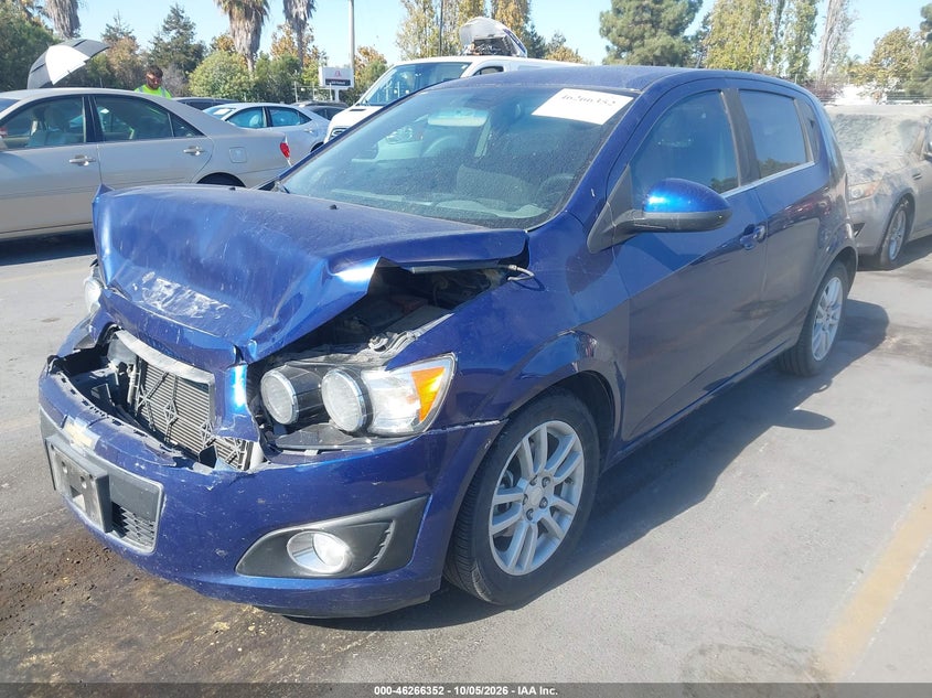 CHEVROLET SONIC 2013 VIN 1G1JC6SH5D4120613