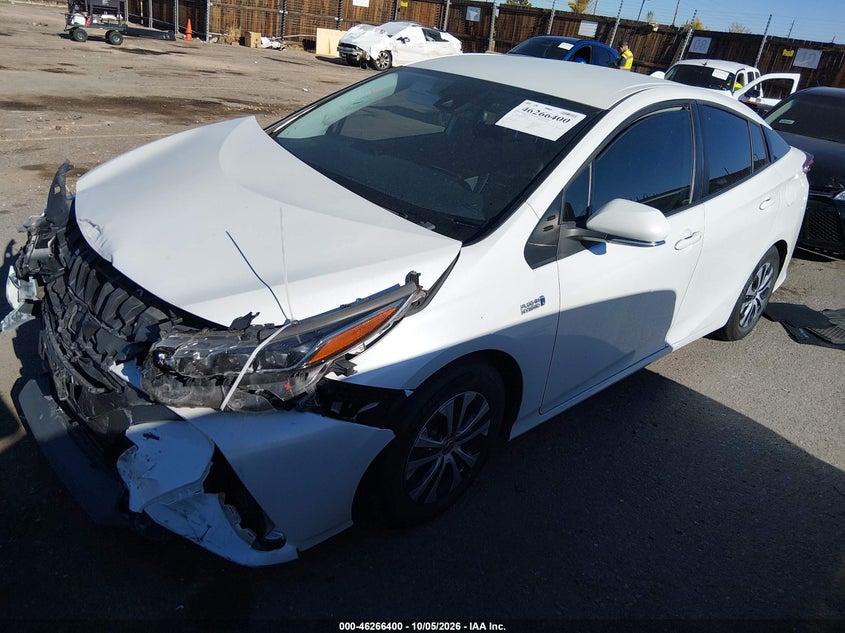 Vin: jtdkamfp2m3193130, lot: 46766479, toyota prius prime xle 20212