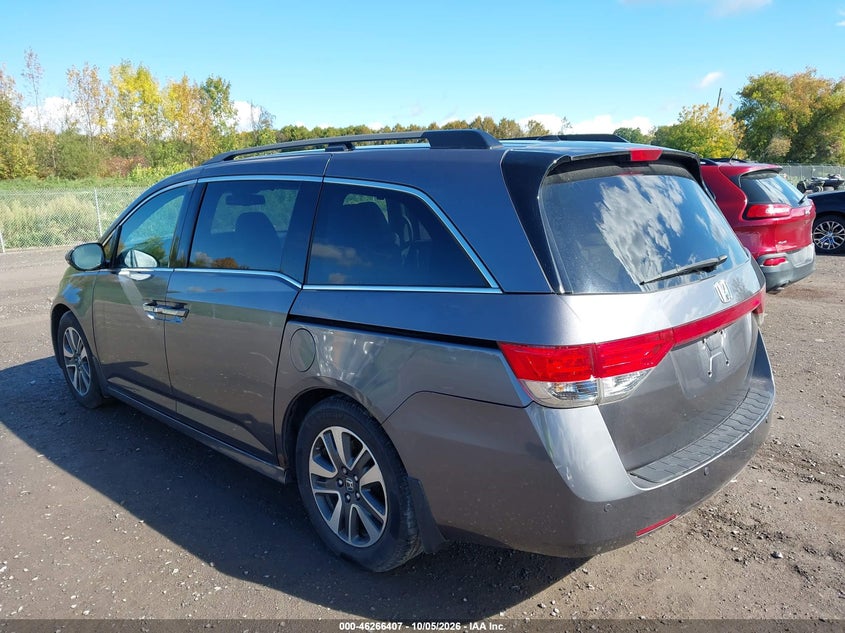 Vin: 5fnrl5h98fb049388, lot: 46766486, honda odyssey touring/touring elite 20153