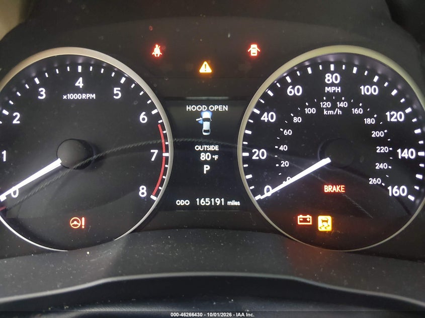 LEXUS ES 350 2013 VIN JTHBK1GG6D2036795