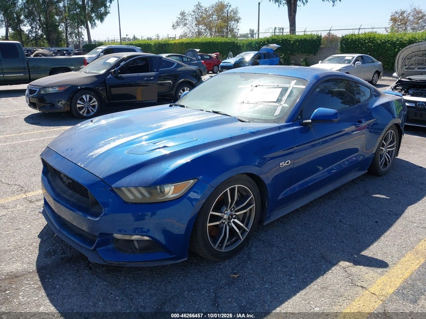 Vin: 1fa6p8cf3h5212626, lot: 46766536, ford mustang gt 20172