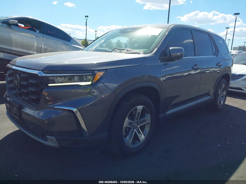 Vin: 5fnyg1h47pb054452, lot: 46766572, honda pilot awd ex-l 8 passenger 20232