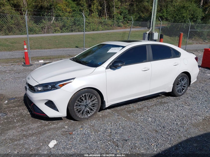 Vin: 3kpf54ad0pe599908, lot: 46766585, kia forte gt-line 20232