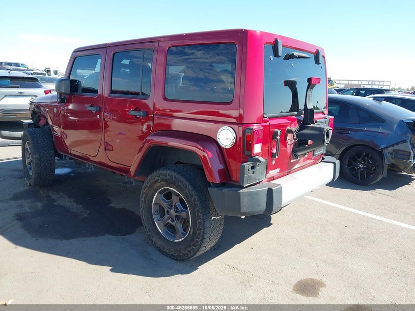 Vin: 1j4ba5h11bl575753, lot: 46766638, jeep wrangler unlimited sahara 20113