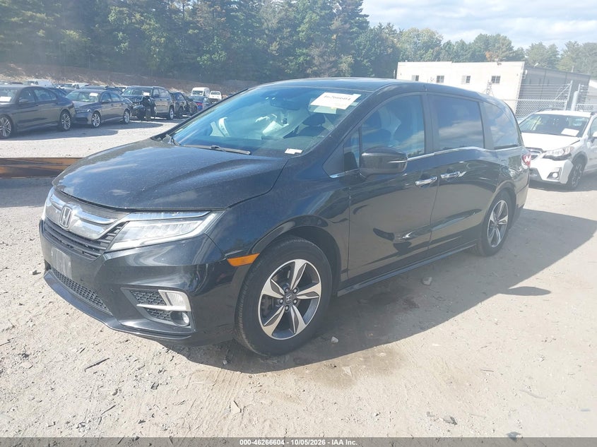 Vin: 5fnrl6h82jb032172, lot: 46766683, honda odyssey touring 20182