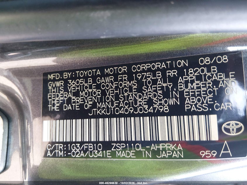 2009 SCION XD · Фото 9