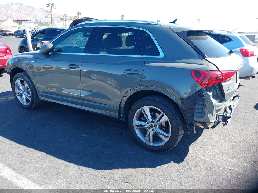 Vin: wa1eecf38n1027159, lot: 46766810, audi q3 premium plus 45 tfsi s line quattro tiptronic 20223