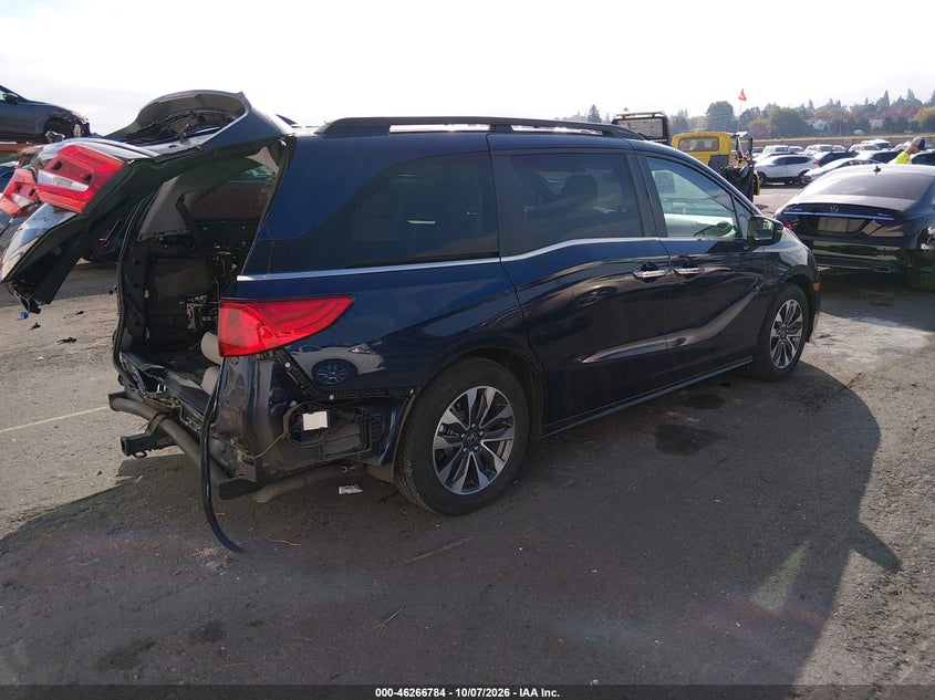 Vin: 5fnrl6h67rb006614, lot: 46766863, honda odyssey ex-l 20244