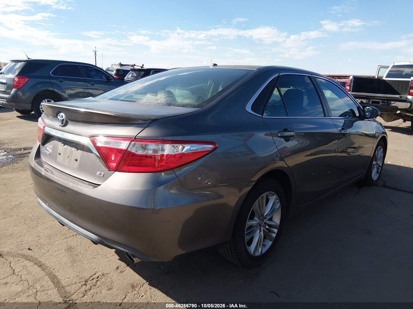 Vin: 4t1bf1fk6fu943514, lot: 46766869, toyota camry se 20154
