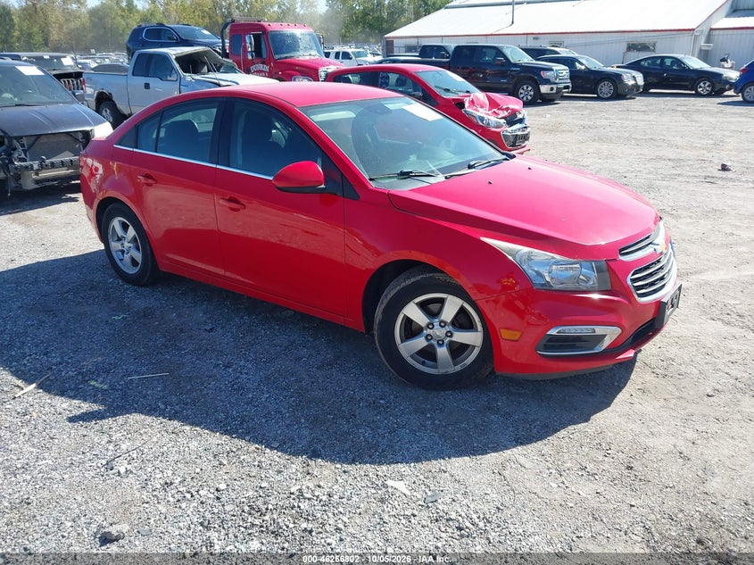 Vin: 1g1pc5sb0f7299936, lot: 46766881, chevrolet cruze 1lt auto 20151