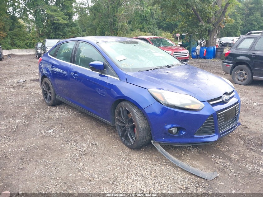 Vin: 1fadp3j22dl177075, lot: 46766916, ford focus titanium 20131