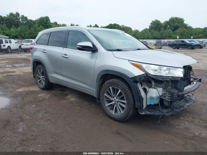 Vin: 5tdjzrfh4hs390234, lot: 46767033, toyota highlander xle 2017 img_1