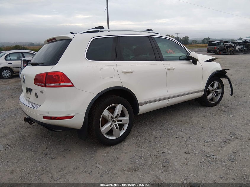 Vin: wvgff9bp1cd003084, lot: 46767086, volkswagen touareg vr6 lux 20124