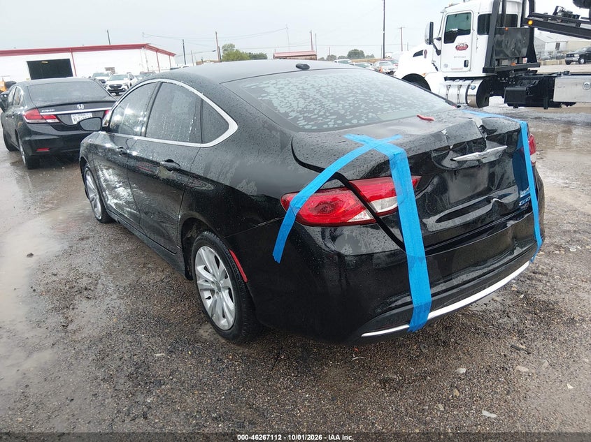 Vin: 1c3cccab3fn597215, lot: 46767206, chrysler 200 limited 20153