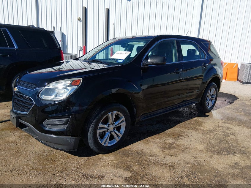 Vin: 2gnalbek9h1610116, lot: 46767241, chevrolet equinox ls 20172