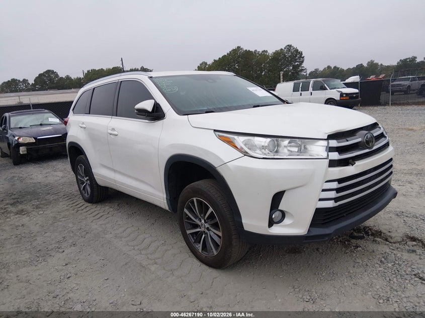 Vin: 5tdkzrfh9js267734, lot: 46767284, toyota highlander xle 20181