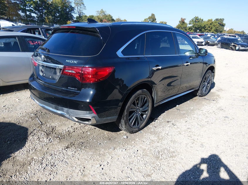Vin: 5fryd4h89hb042798, lot: 46767341, acura mdx advance package 20174