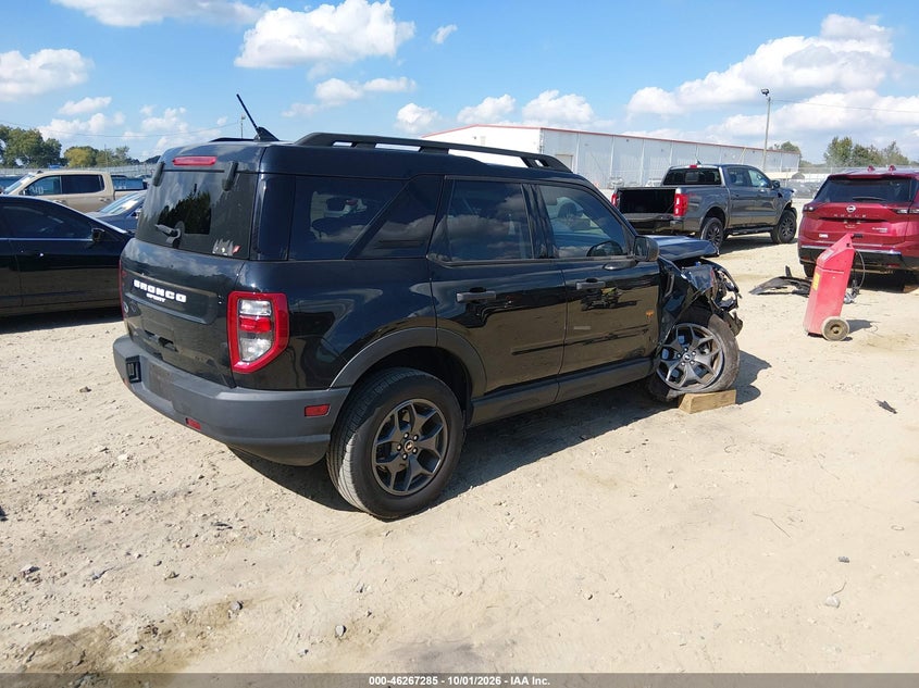 Vin: 3fmcr9d92mra31669, lot: 46767379, ford bronco sport badlands 20214