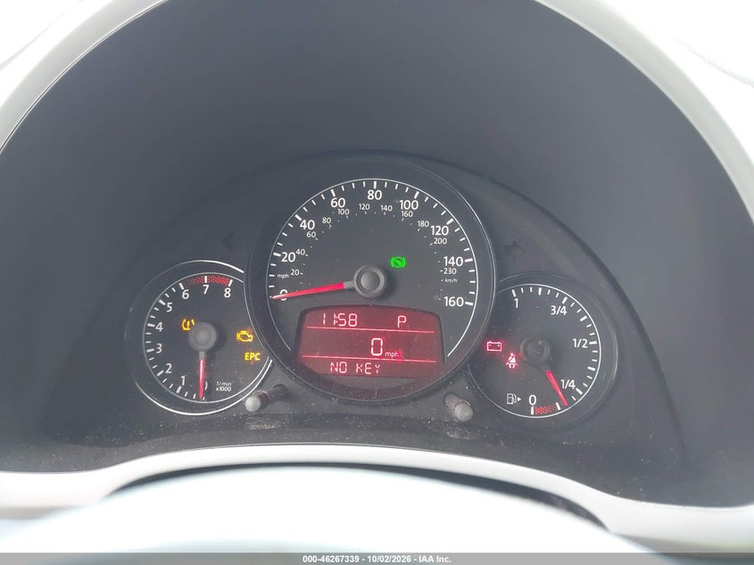 VOLKSWAGEN BEETLE 2012 VIN 3VWJP7AT6CM636440