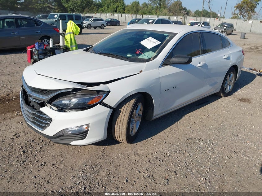 Vin: 1g1zb5st2nf191875, lot: 46767453, chevrolet malibu fwd ls 20222