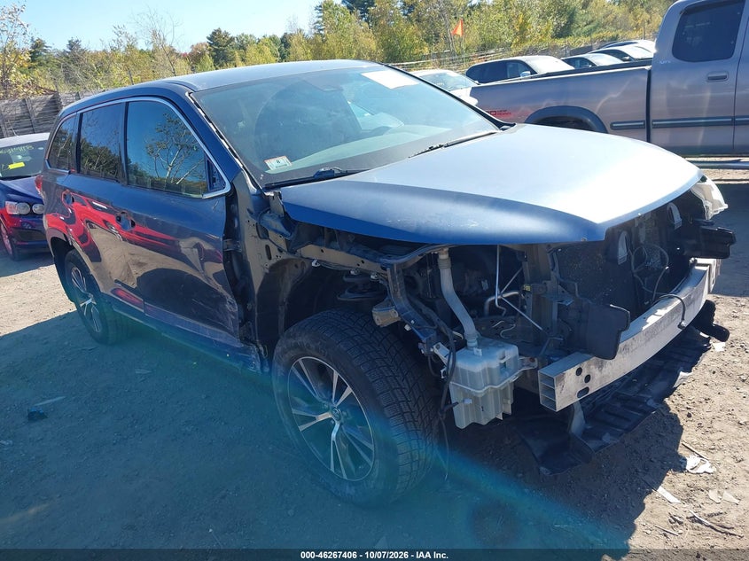 Vin: 5tdbzrfh2hs463198, lot: 46767500, toyota highlander le 20171