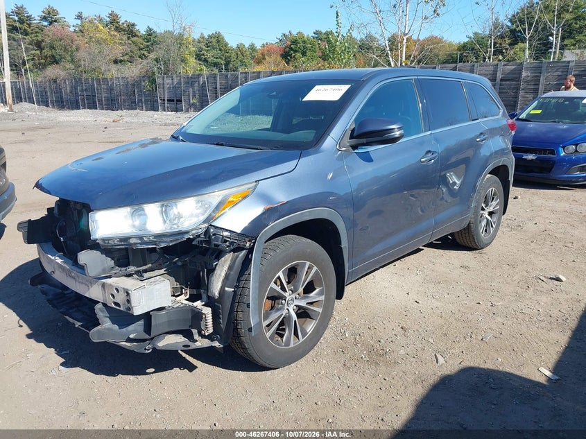 Vin: 5tdbzrfh2hs463198, lot: 46767500, toyota highlander le 20172