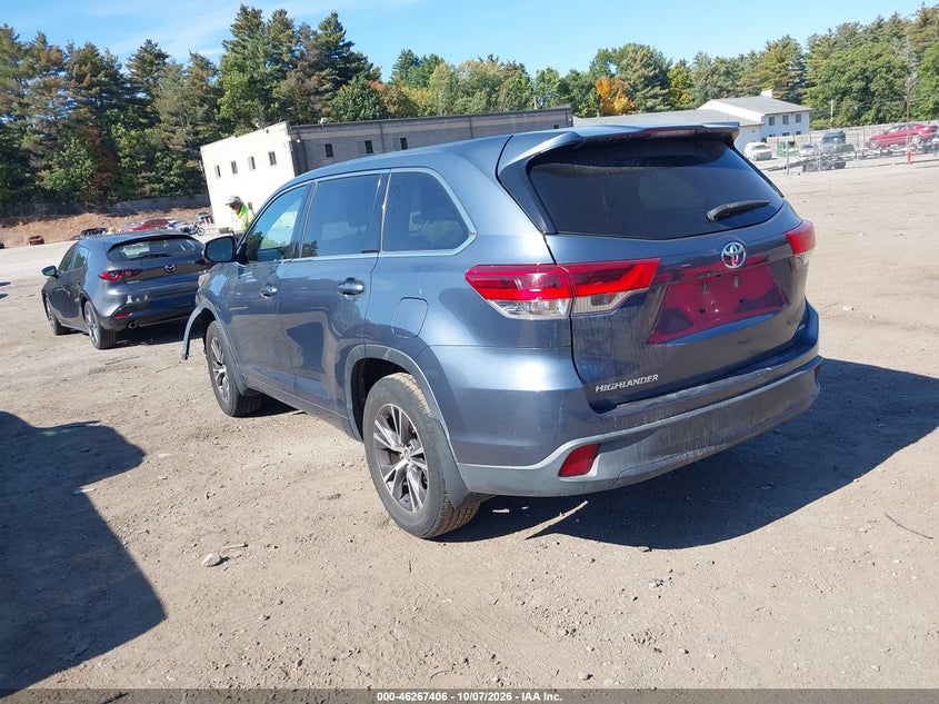 Vin: 5tdbzrfh2hs463198, lot: 46767500, toyota highlander le 20173