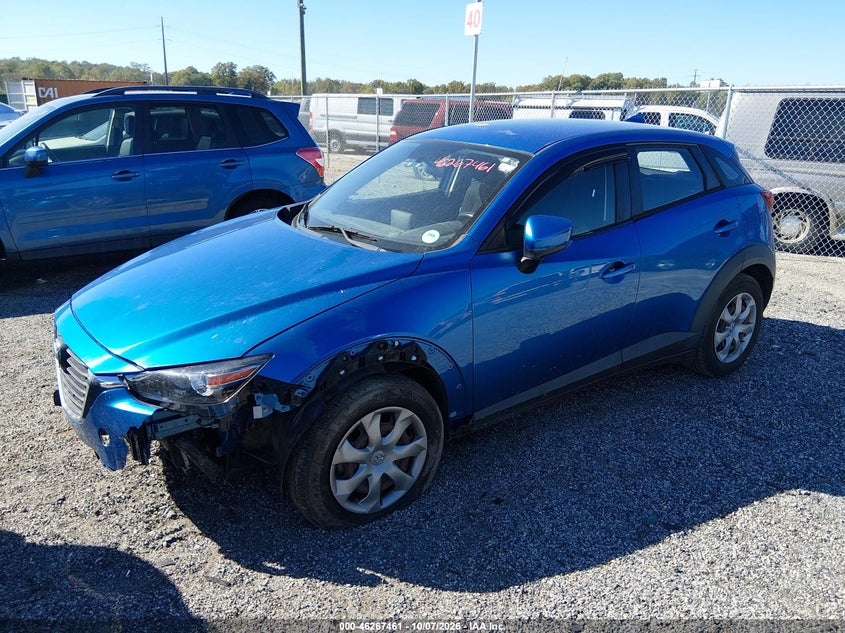 Vin: jm1dkbb75g0110375, lot: 46767555, mazda cx-3 sport 20162