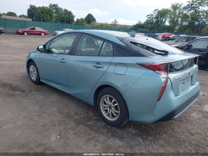 Vin: jtdkbrfu3g3023833, lot: 46767569, toyota prius two 20163