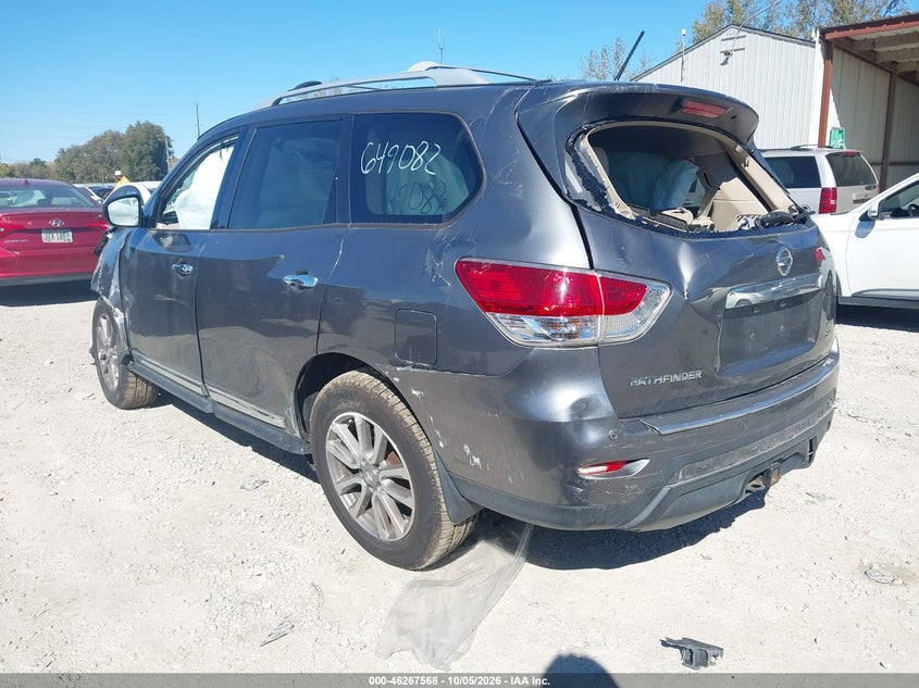 Vin: 5n1ar2mm6gc649082, lot: 46767662, nissan pathfinder sl 20163