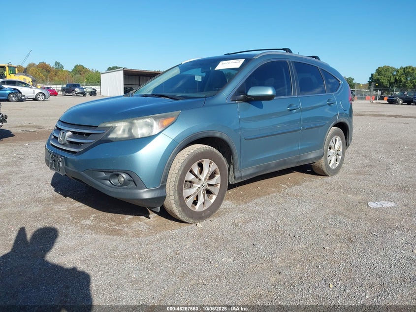 2014 Honda Cr-V Ex-L, Right Side, IAAI, VIN 2HKRM4H75EH630238 — photo 2