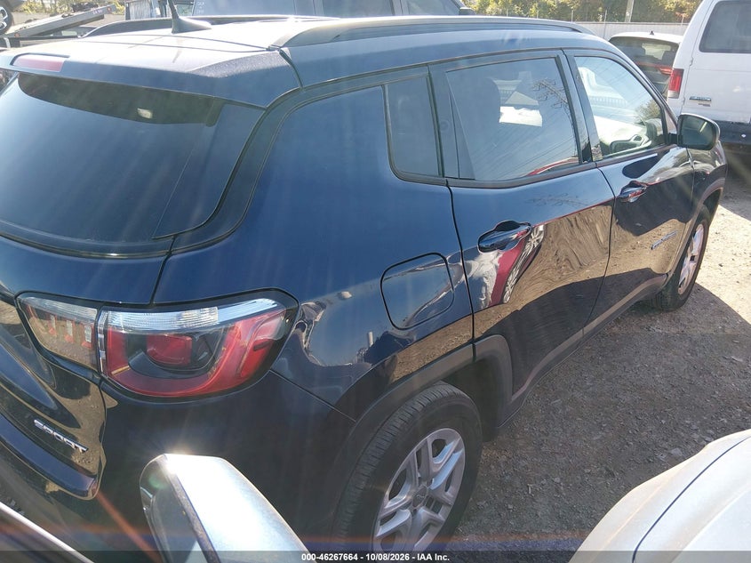 Vin: 3c4njcab6jt322375, lot: 46767758, jeep compass sport fwd 20184