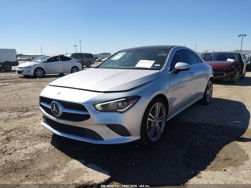 Vin: w1k5j4gb8mn195135, lot: 46767824, mercedes-benz cla 250 20212