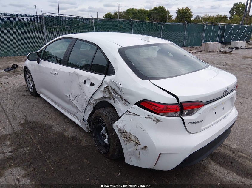 Vin: 5yfb4mde6tp362645, lot: 46767887, toyota corolla le 20263