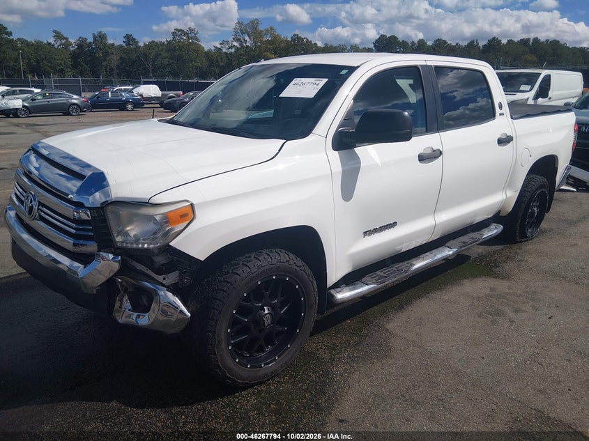 Vin: 5tfem5f15gx109191, lot: 46767888, toyota tundra sr5 4.6l v8 20162