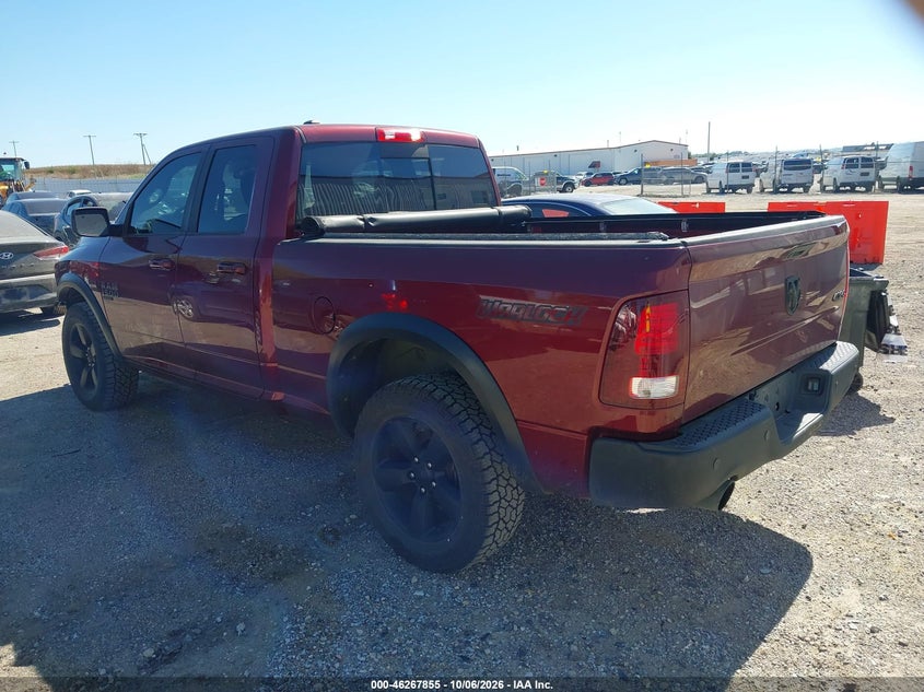 Vin: 1c6rr7gtxks724993, lot: 46767949, ram 1500 classic warlock  4x4 6'4 box 20193