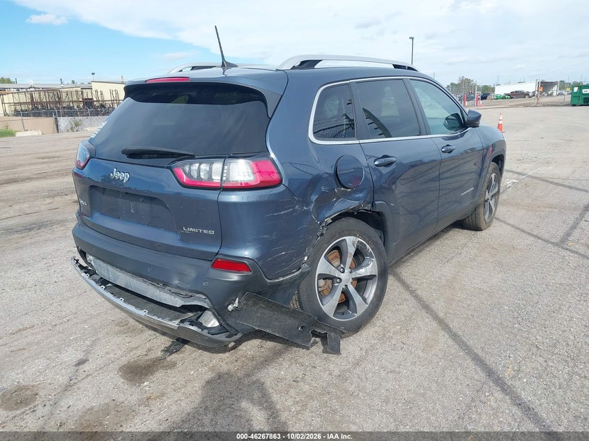 Vin: 1c4pjmdn7ld538118, lot: 46767957, jeep cherokee limited 4x4 20204