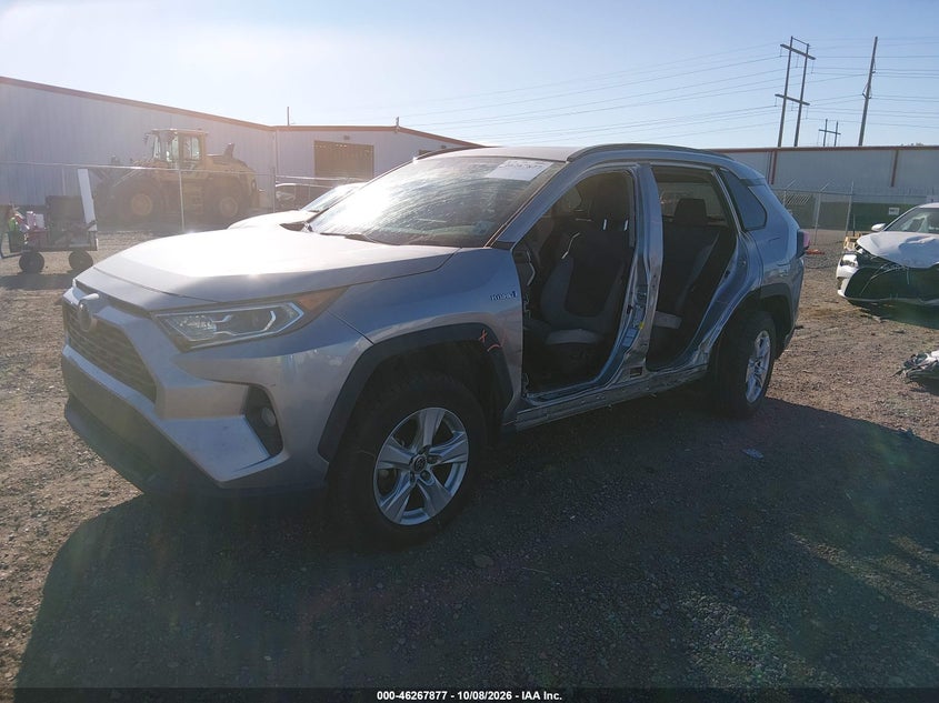 Vin: 4t3rwrfv2mu019759, lot: 46767971, toyota rav4 hybrid xle 20212