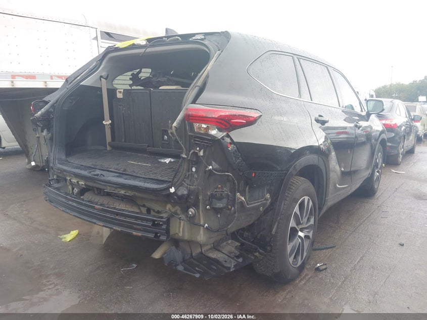 Vin: 5tdhzrbh2ls020588, lot: 46768003, toyota highlander xle 20204