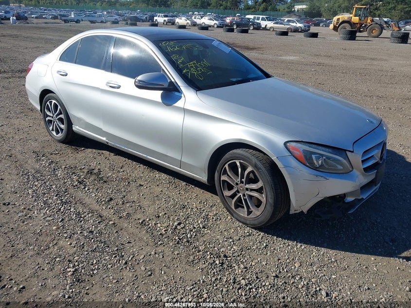 Vin: 55swf4kb1hu224873, lot: 46768047, mercedes-benz c 300 4matic 20171