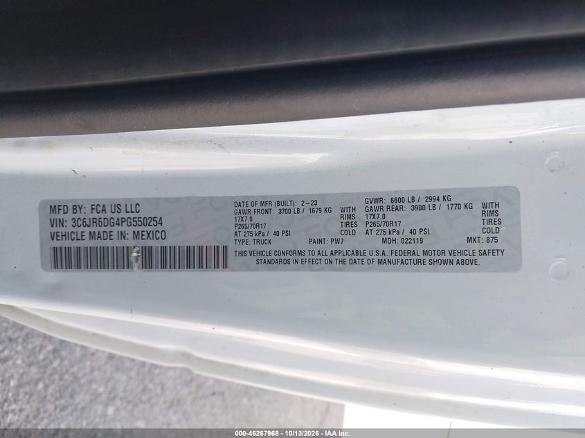 2023 RAM 1500 CLASSIC TRADESMAN 4X2 8' BOX · Фото 9