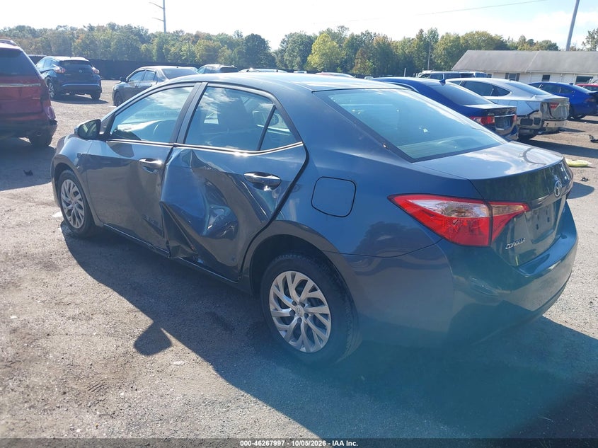 Vin: 2t1burhe8kc181956, lot: 46768091, toyota corolla le 20193
