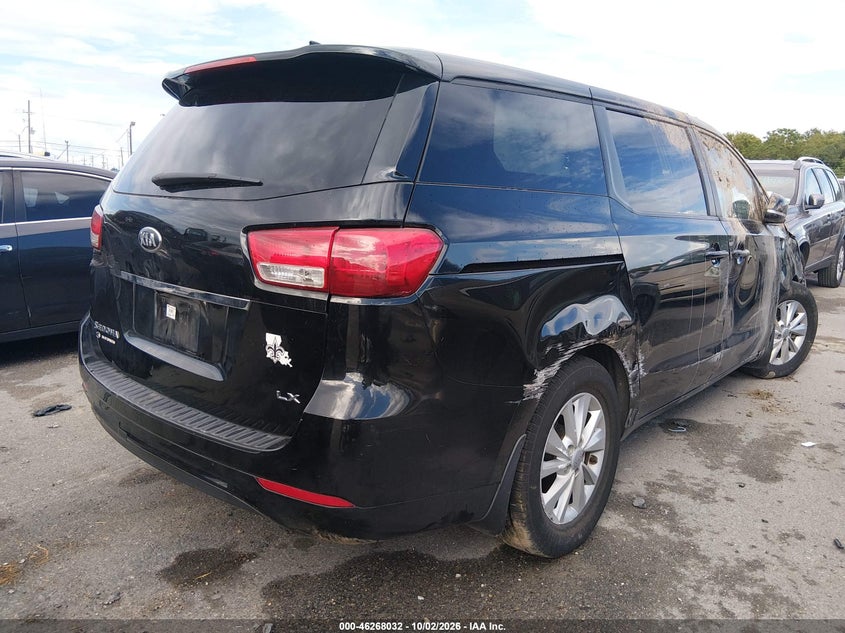 Vin: kndmb5c16j6379176, lot: 46768126, kia sedona lx 20184