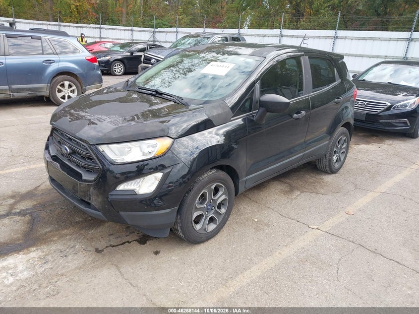 Vin: maj3s2fe4kc271690, lot: 46768239, ford ecosport s 20192