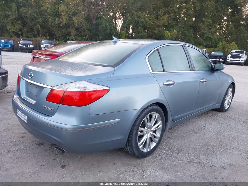 Vin: kmhgc4de6bu130553, lot: 46768246, hyundai genesis 3.8 20114