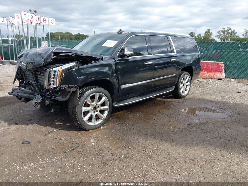 Vin: 1gys4hkjxhr288998, lot: 46768265, cadillac escalade esv luxury 20172