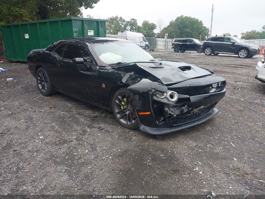 Vin: 2c3cdzfj8lh184758, lot: 46768318, dodge challenger r/t scat pack 20201
