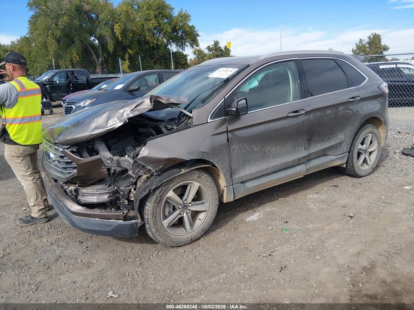 Vin: 2fmpk4k9xkbb86560, lot: 46768342, ford edge titanium 20192
