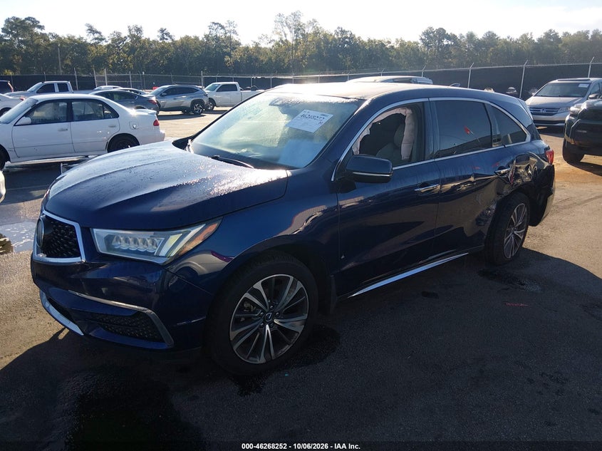 Vin: 5j8yd3h56kl007613, lot: 46768346, acura mdx tech pkg 20192