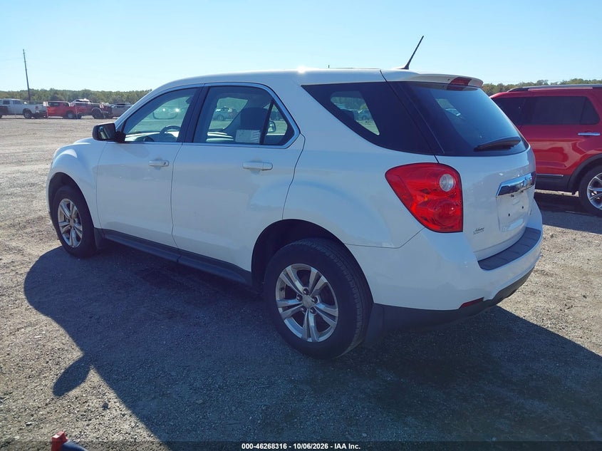 Vin: 2gnalaek8e6102860, lot: 46768410, chevrolet equinox ls 20143